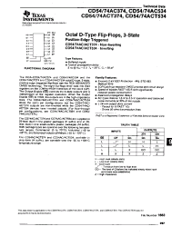 Datasheet CD54-74AC374 manufacturer TI