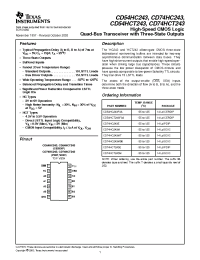 Datasheet CD54HC243 manufacturer TI