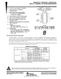 Datasheet CD54HC4511F3A manufacturer TI