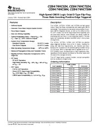 Datasheet CD54HC534 manufacturer TI