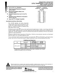 Datasheet CD54HCT373 manufacturer TI