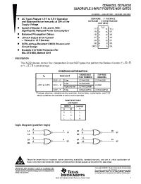 Datasheet CD74AC02M96 manufacturer TI