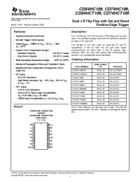Datasheet CD74HC109M96 manufacturer TI