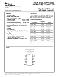 Datasheet CD74HC126M manufacturer TI