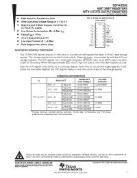 Datasheet CD74HC595DW manufacturer TI