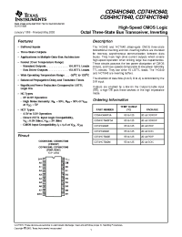 Datasheet CD74HC640E manufacturer TI