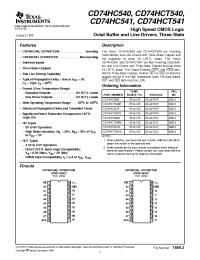Datasheet CD74HCT541E manufacturer TI