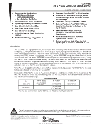 Datasheet CDCVF857RHARG4 manufacturer TI