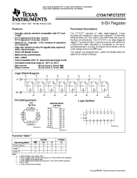 Datasheet CY5474FCT273T manufacturer TI