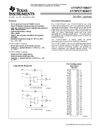 Datasheet CY74FCT162841CTPVC manufacturer TI