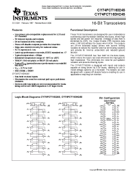 Datasheet CY74FCT163H245CPVC manufacturer TI