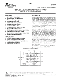 Datasheet DAC7554 manufacturer TI