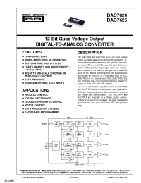 Datasheet DAC7624UB/1K manufacturer TI