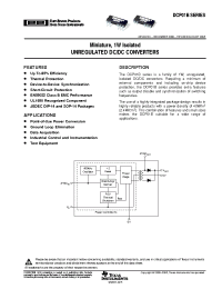 Datasheet DCP010505BP-U manufacturer TI