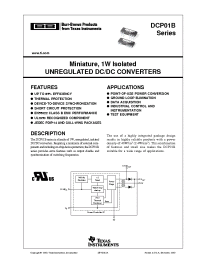 Datasheet DCP010505BP-U/700 manufacturer TI