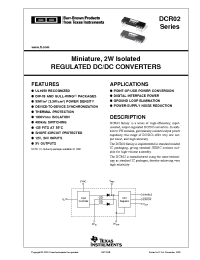 Datasheet DCR021205 manufacturer TI