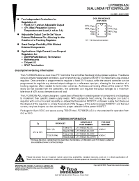 Datasheet LFC789D25-ADJCD manufacturer TI