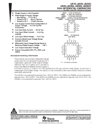 Datasheet LM293ADR manufacturer TI