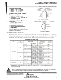 Datasheet LM385BDR-1-2 manufacturer TI