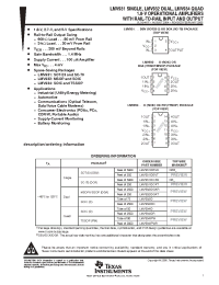 Datasheet LMV932IDE4 manufacturer TI