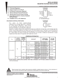 Datasheet MC79L05ACLPR manufacturer TI
