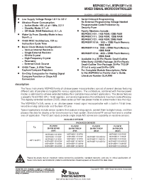 Datasheet MSP430C1101 manufacturer TI