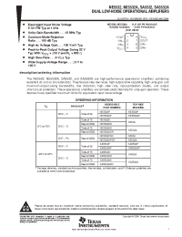 Datasheet NE5532AIP manufacturer TI