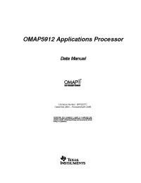 Datasheet OMAP5912 manufacturer TI