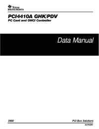 Datasheet PCI4410APDV manufacturer TI