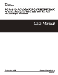 Datasheet PCI4510PDV manufacturer TI