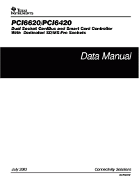 Datasheet PCI6420ZHK manufacturer TI