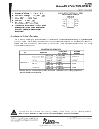 Datasheet RC4560ID manufacturer TI