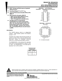 Datasheet SN54AHC05FK manufacturer TI