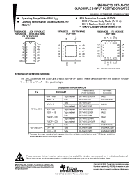 Datasheet SN54AHC32FK manufacturer TI