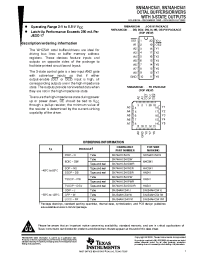 Datasheet SN54AHC541W manufacturer TI