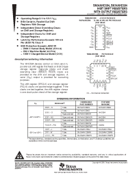 Datasheet SN54AHC594W manufacturer TI