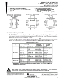 Datasheet SN54AHCT125W manufacturer TI