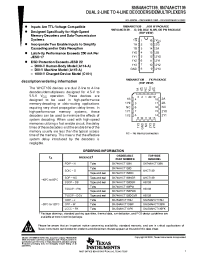 Datasheet SN54AHCT139W manufacturer TI