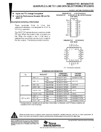 Datasheet SN54AHCT157FK manufacturer TI