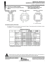 Datasheet SN54AHCT32FK manufacturer TI