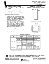 Datasheet SN54AHCT540FK manufacturer TI