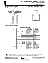 Datasheet SN54AS245J manufacturer TI