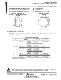 Datasheet SN54HC02 manufacturer TI