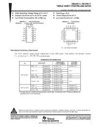 Datasheet SN54HC11FK manufacturer TI