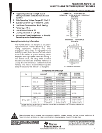 Datasheet SN54HC138 manufacturer TI