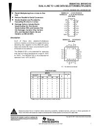 Datasheet SN54HC153 manufacturer TI