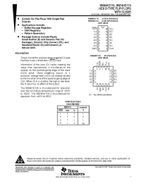 Datasheet SN54HC174 manufacturer TI