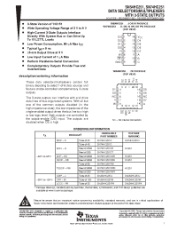 Datasheet SN54HC251FK manufacturer TI