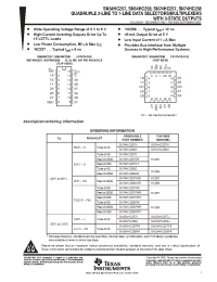 Datasheet SN54HC257J manufacturer TI