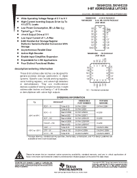 Datasheet SN54HC259W manufacturer TI